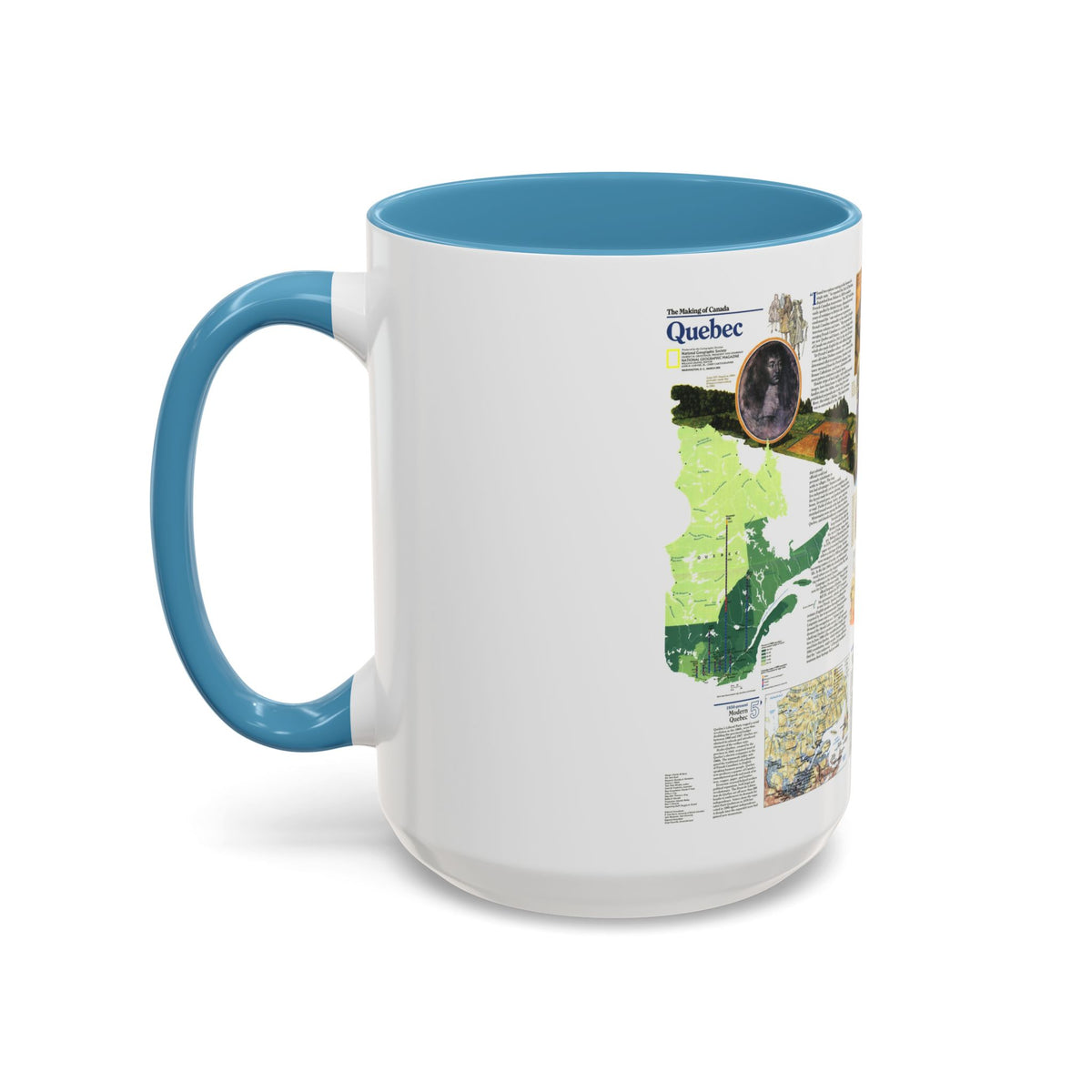 Canada - Quebec 2 (1991) (Map) Accent Coffee Mug