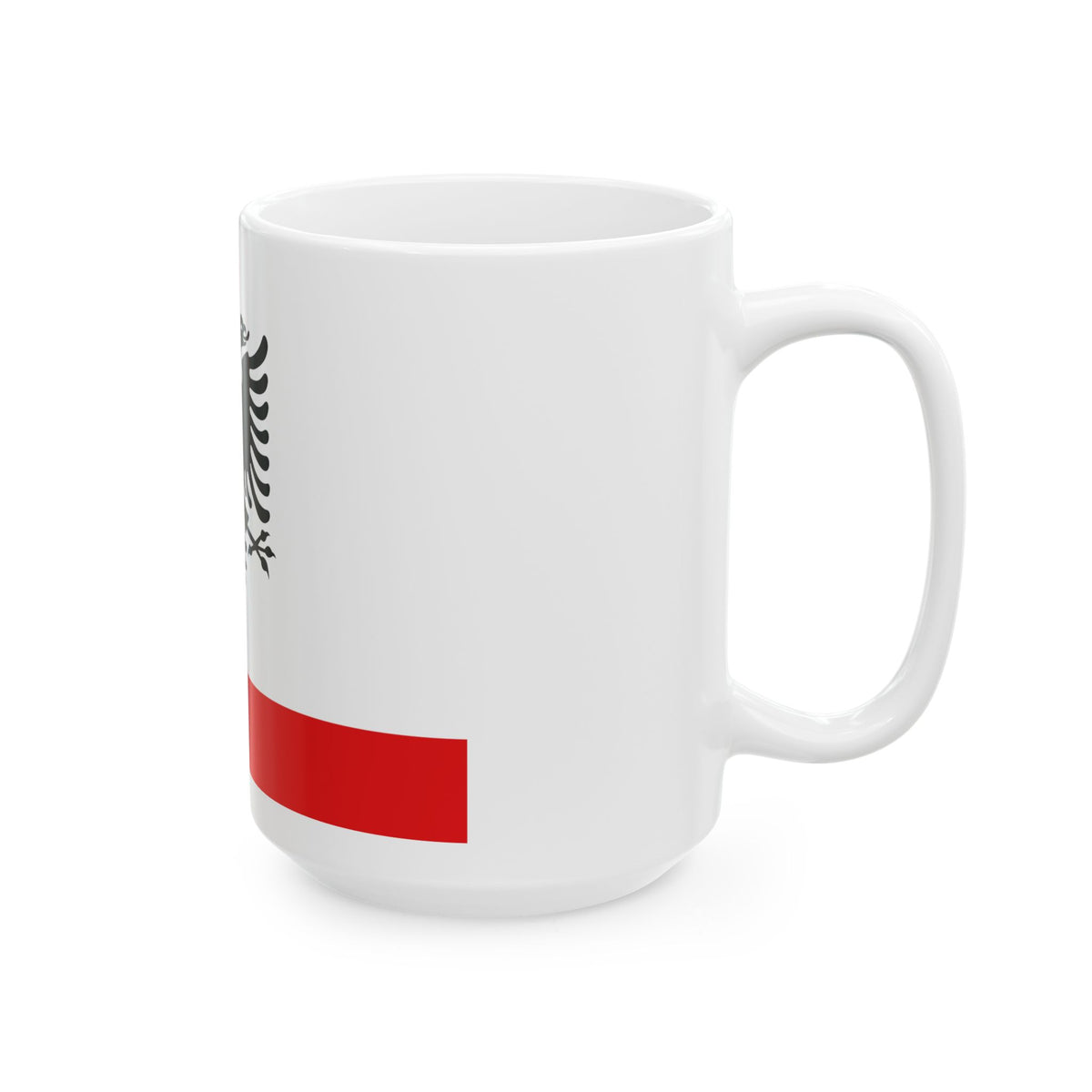 Naval Ensign of Albania - White Coffee Mug