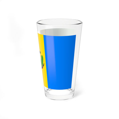 Bandera del Municipio Justo Briceno (Venezuela) Pint Glass 16oz