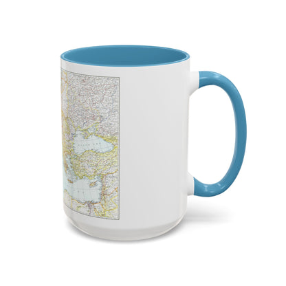 Mediterranean as of September 1 (1939) (Map) Accent Coffee Mug