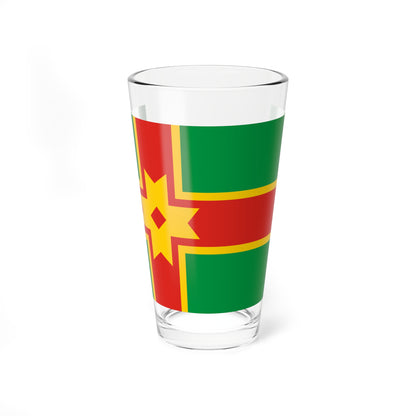 Flag of Likhoslavlsky rayon Tver oblast (Russia) Pint Glass 16oz