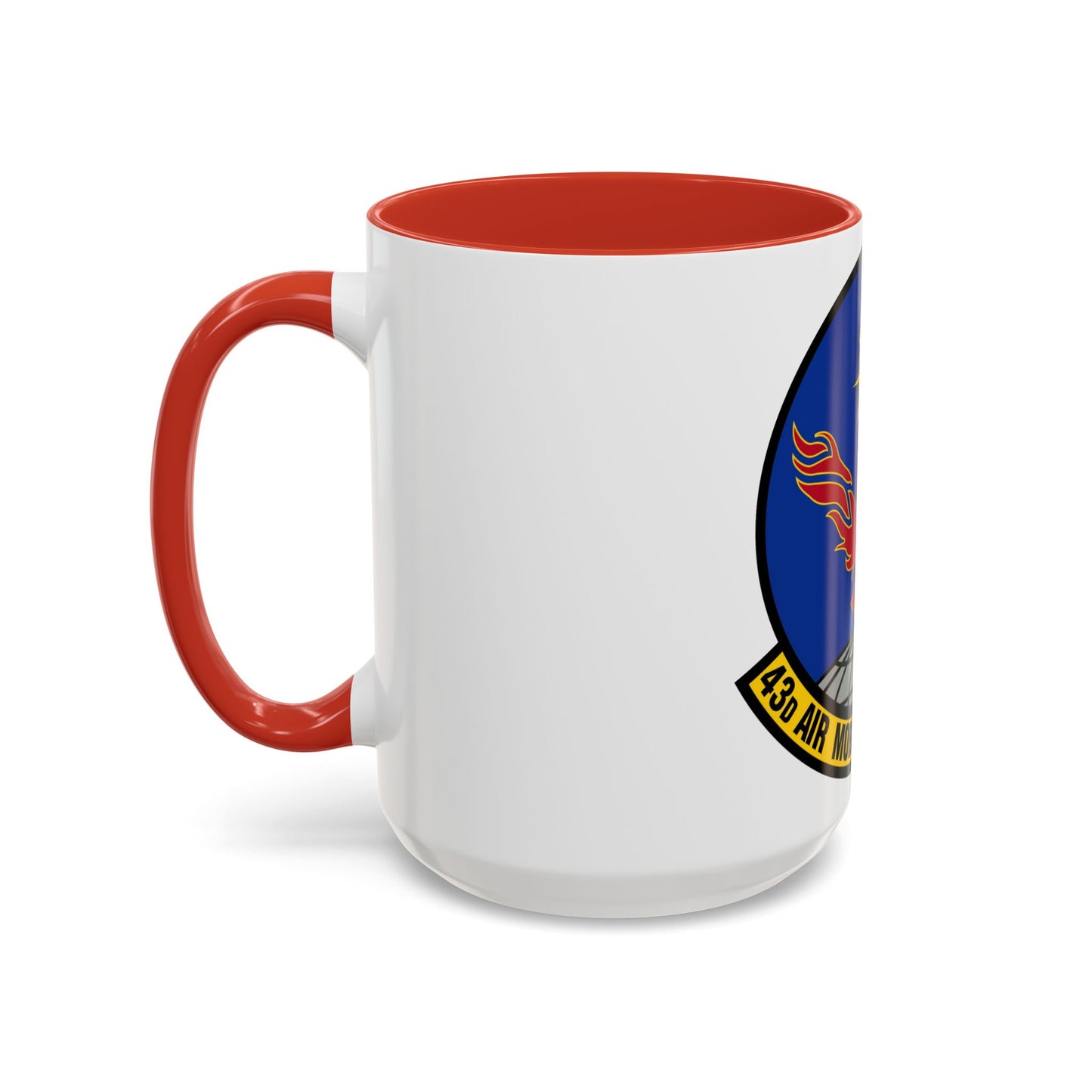 43 Air Mobility Squadron AMC (U.S. Air Force) Accent Coffee Mug