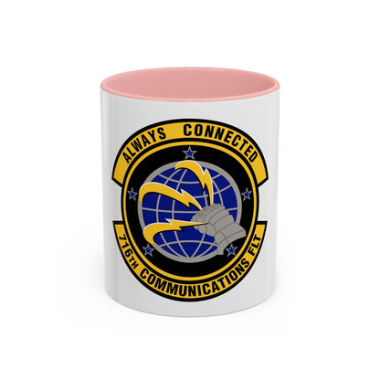 716th Communications Flight (U.S. Air Force) Accent Coffee Mug