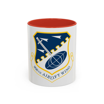 USAF 908th Airlift Wing (U.S. Air Force) Accent Coffee Mug
