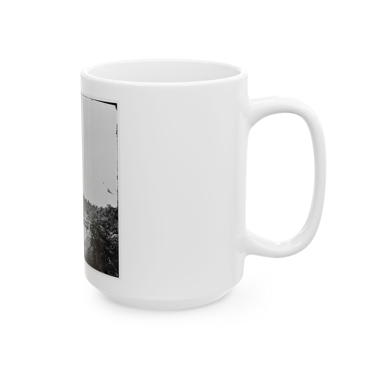 White House Landing, Va. View Down River, With Supply Vessels (U.S. Civil War) White Coffee Mug