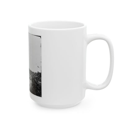 White House Landing, Va. View Down River, With Supply Vessels (U.S. Civil War) White Coffee Mug