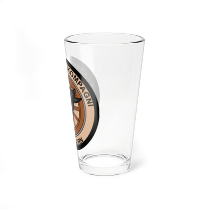 Emblem for the 1-I-TRR (Denmark) (Coat of Arms) Pint Glass 16oz