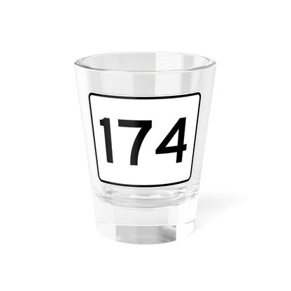 MA Route 174 (Massachusetts) (Road Sign) Shot Glass 1.5oz