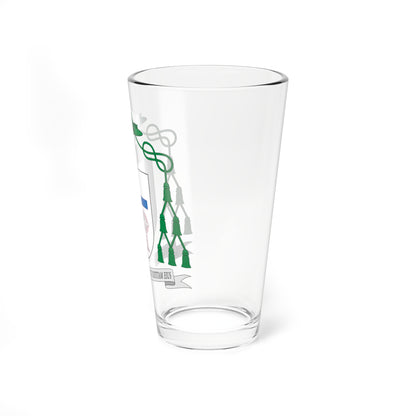 Escudo de Carlos Escribano Subías obispo (Spain) (Coat of Arms) Pint Glass 16oz
