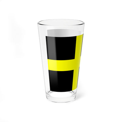 Flag of Harjedalen (Sweden) Pint Glass 16oz
