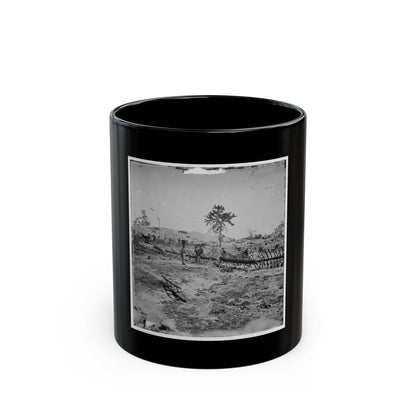 Atlanta, Georgia. Confederate Fortifications (Shown Is George N. Barnard, Photographer And His Dark Room) (U.S. Civil War) Black Coffee Mug