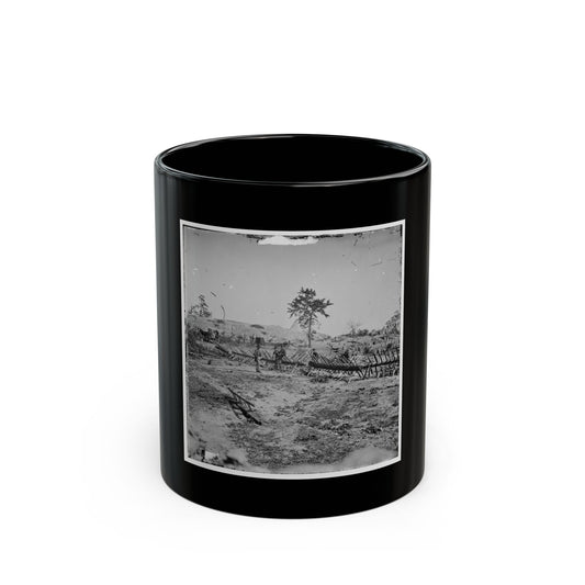 Atlanta, Georgia. Confederate Fortifications (Shown Is George N. Barnard, Photographer And His Dark Room) (U.S. Civil War) Black Coffee Mug