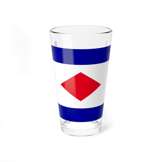 Wightlink-house-flag (United Kingdom) Pint Glass 16oz