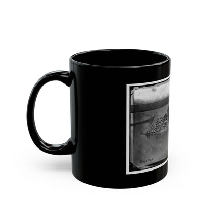 Morris Island, South Carolina. Battery Hays. One 8-Inch Parrot Rifle Dismounted. Breaching Battery Against Fort Sumter (U.S. Civil War) Black Coffee Mug