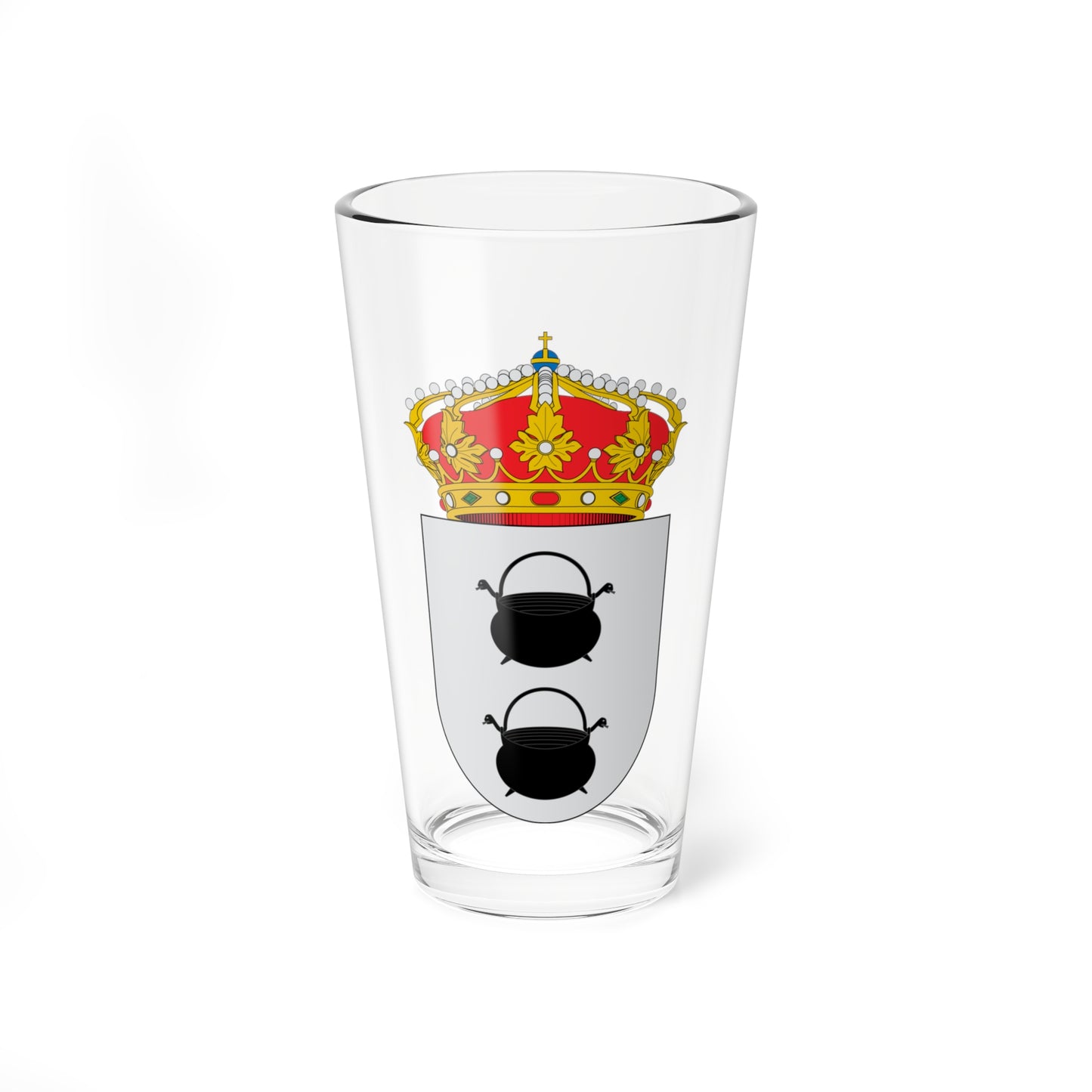 Escudo de Herrera de Pisuerga (Spain) (Coat of Arms) Pint Glass 16oz