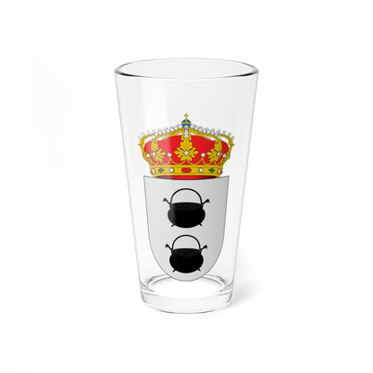 Escudo de Herrera de Pisuerga (Spain) (Coat of Arms) Pint Glass 16oz