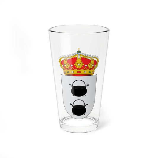 Escudo de Herrera de Pisuerga (Spain) (Coat of Arms) Pint Glass 16oz