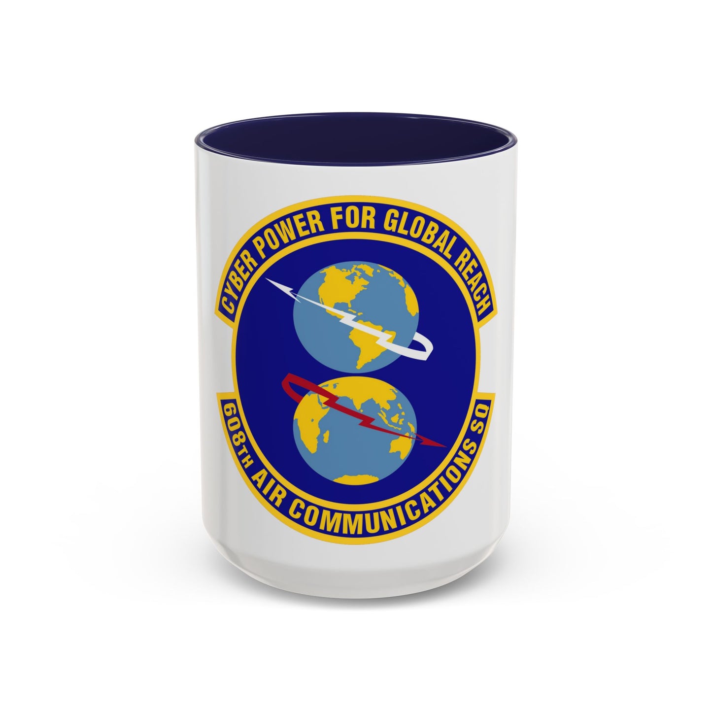 608th Air Communications Squadron (U.S. Air Force) Accent Coffee Mug