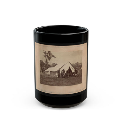 Gen. Randolph B. Marcy With Officers And Civilians At Army Of The Potomac Headquarters. Antietam, Md. (U.S. Civil War) Black Coffee Mug