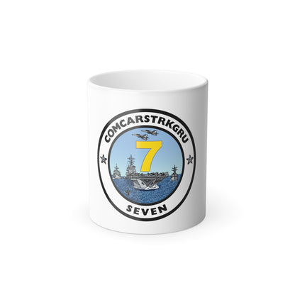 CSG 7 Carrier Strike Group Seven COMCARSTRKGRU SEVEN (U.S. Navy) Color Changing Mug 11oz