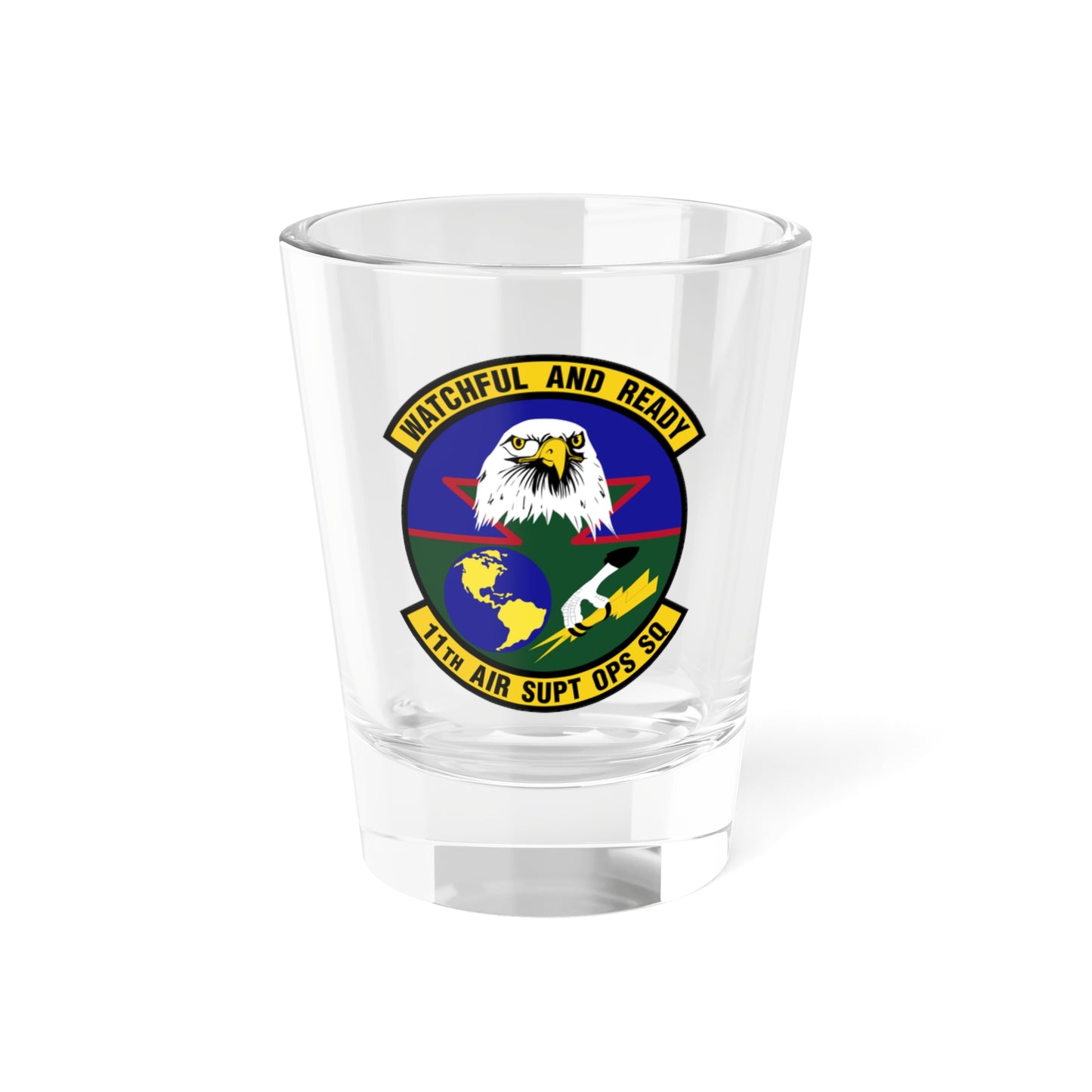 11 Air Support Operations Squadron ACC (U.S. Air Force) Shot Glass 1.5oz