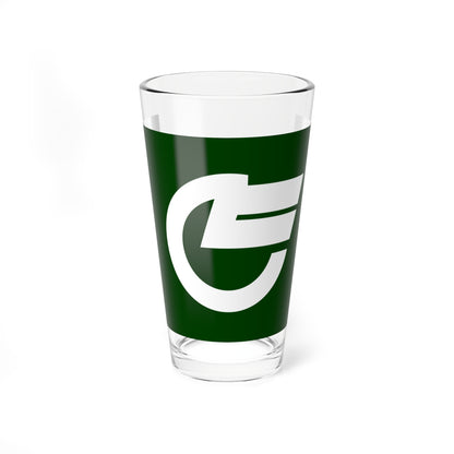 Flag of Hiezu Tottori (Japan) Pint Glass 16oz