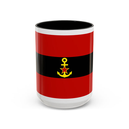 Naval Ensign of Albania 1946 to 1954 - Accent Coffee Mug