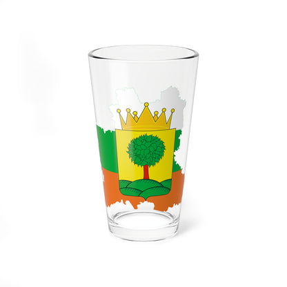 Flag-map of Lipetsk Oblast 2003 (Russia) Pint Glass 16oz