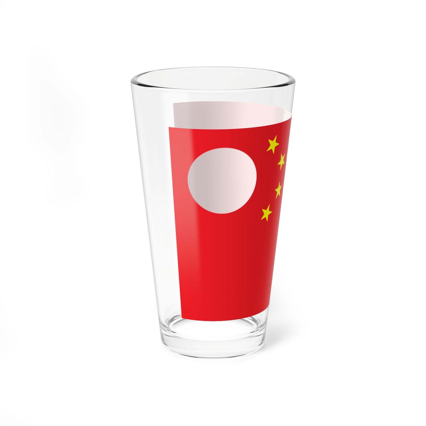 Flag of China as of Romania 1989 version (China) Pint Glass 16oz