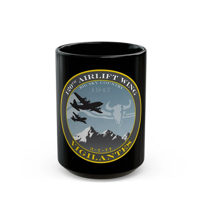 120th Airlift Wing (U.S. Air Force) Black Coffee Mug-15oz-Go Mug Yourself