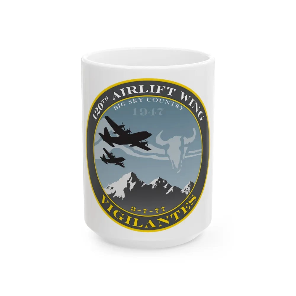 120th Airlift Wing (U.S. Air Force) White Coffee Mug-15oz-Go Mug Yourself