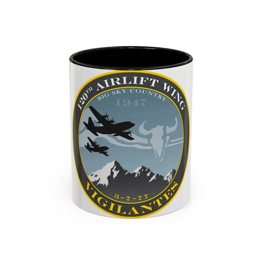 120th Airlift Wing (U.S. Air Force) Accent Coffee Mug 11oz Black - Go Mug Yourself
