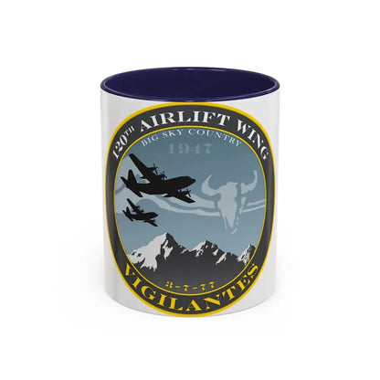 120th Airlift Wing (U.S. Air Force) Accent Coffee Mug 11oz Navy - Go Mug Yourself