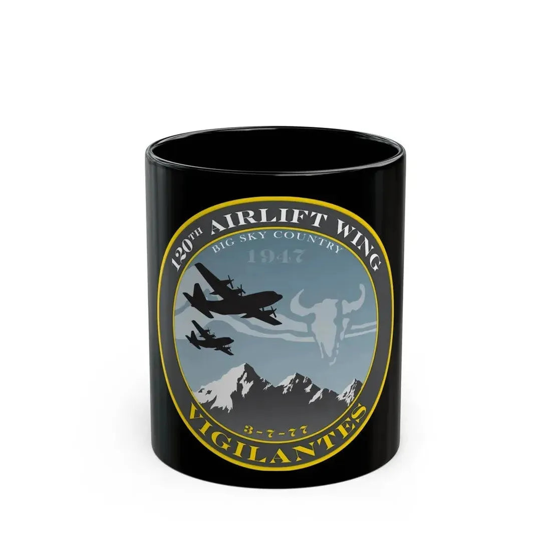 120th Airlift Wing (U.S. Air Force) Black Coffee Mug 11oz - Go Mug Yourself