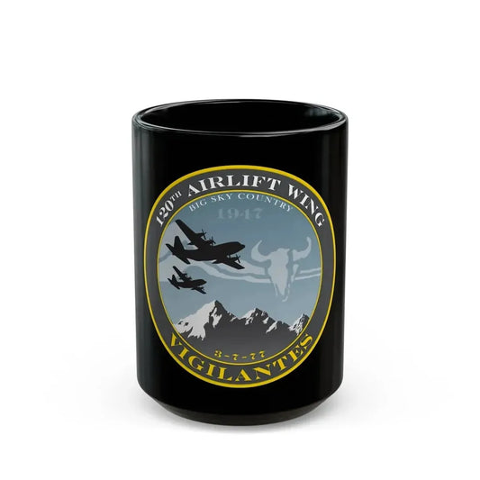 120th Airlift Wing (U.S. Air Force) Black Coffee Mug 15oz - Go Mug Yourself