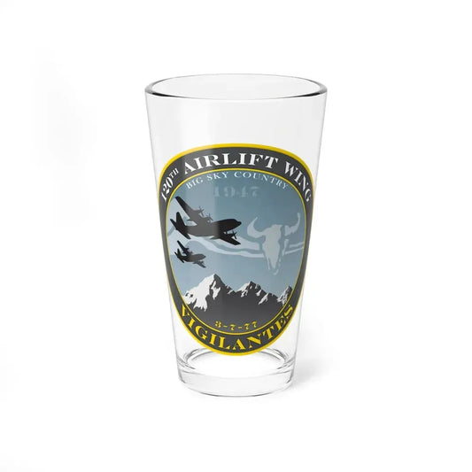 120th Airlift Wing (U.S. Air Force) Pint Glass 16oz 16oz - Go Mug Yourself
