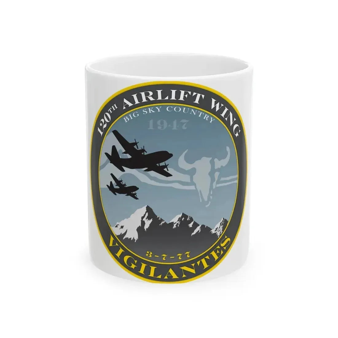 120th Airlift Wing (U.S. Air Force) White Coffee Mug - Go Mug Yourself