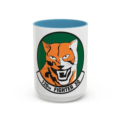 120th Fighter Squadron (U.S. Air Force) Accent Coffee Mug 15oz Light Blue - Go Mug Yourself