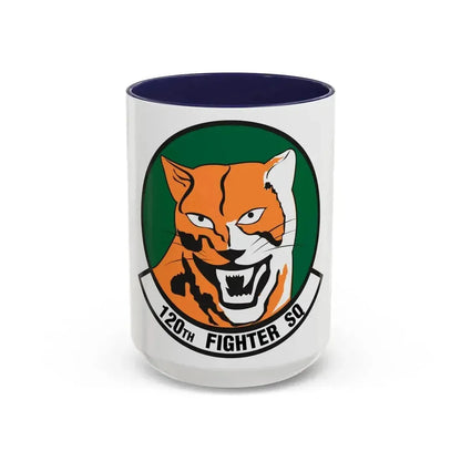 120th Fighter Squadron (U.S. Air Force) Accent Coffee Mug 15oz Navy - Go Mug Yourself