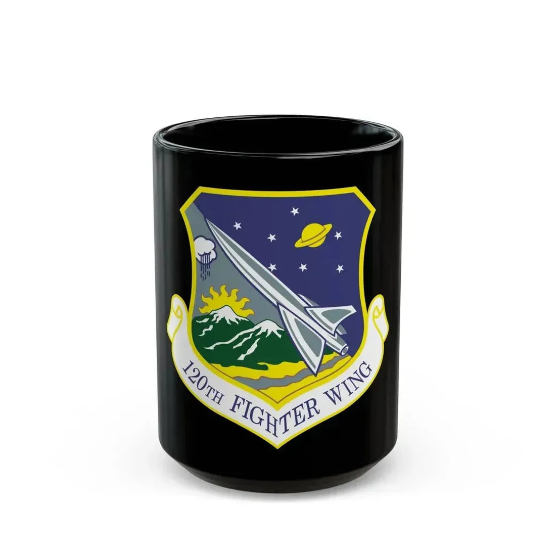 120th Fighter Wing (U.S. Air Force) Black Coffee Mug 15oz - Go Mug Yourself