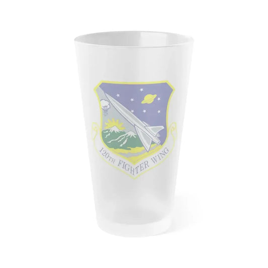 120th Fighter Wing (U.S. Air Force) Frosted Pint Glass 16oz 16oz Frosted - Go Mug Yourself