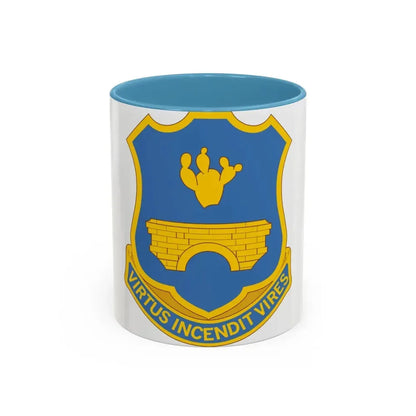 120th Infantry Regiment (U.S. Army) Accent Coffee Mug 11oz Light Blue - Go Mug Yourself