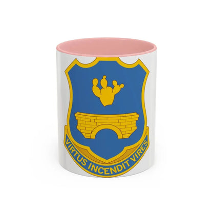 120th Infantry Regiment (U.S. Army) Accent Coffee Mug 11oz Pink - Go Mug Yourself