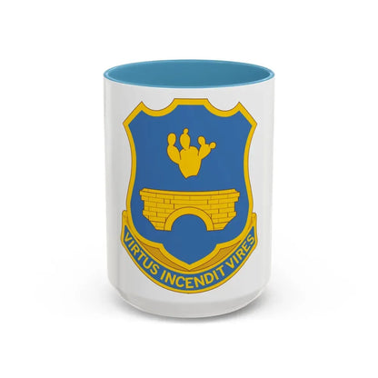 120th Infantry Regiment (U.S. Army) Accent Coffee Mug 15oz Light Blue - Go Mug Yourself