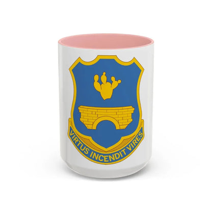 120th Infantry Regiment (U.S. Army) Accent Coffee Mug 15oz Pink - Go Mug Yourself