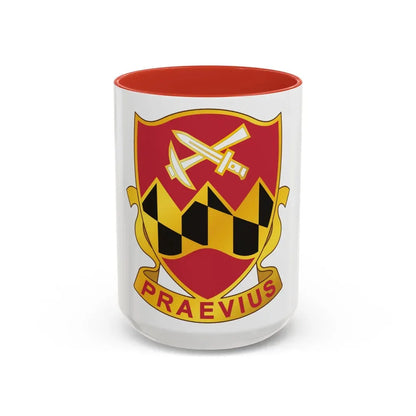121 Engineer Battalion (U.S. Army) Accent Coffee Mug 15oz Red - Go Mug Yourself