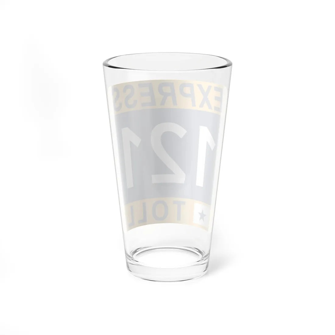 121 Express Lane free (Texas) (Road Sign) Pint Glass 16oz - Go Mug Yourself