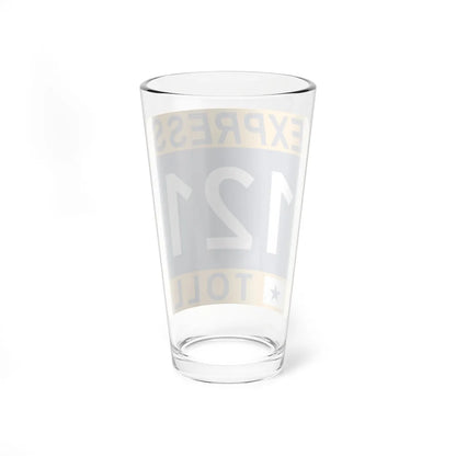 121 Express Lane free (Texas) (Road Sign) Pint Glass 16oz - Go Mug Yourself