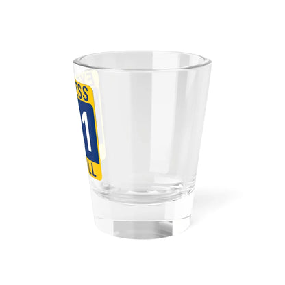 121 Express Lane free (Texas) (Road Sign) Shot Glass 1.5oz - Go Mug Yourself