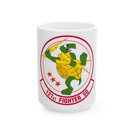 121 Fighter Squadron (U.S. Air Force) White Coffee Mug-15oz-Go Mug Yourself